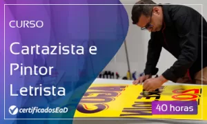 Curso online gratuito de Cartazista e Pintor Letrista