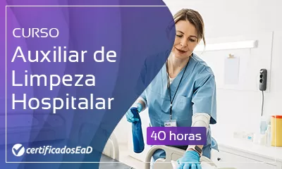 Curso online gratuito de auxiliar de limpeza hospitalar